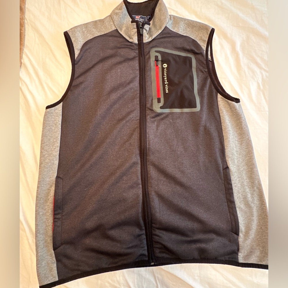 Vineyard Vines Performance Powerstretch Vest Blac… - image 1
